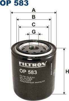 Filtron OP583 - Масляний фільтр autozip.com.ua