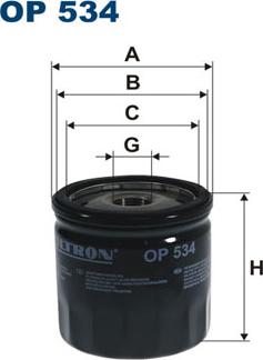 Filtron OP534 - Масляний фільтр autozip.com.ua