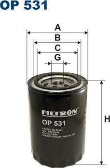 Filtron OP531 - Масляний фільтр autozip.com.ua