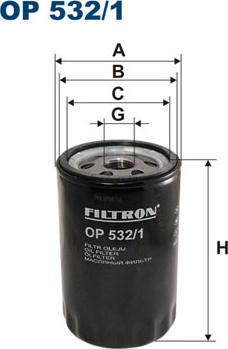Filtron OP532/1 - Масляний фільтр autozip.com.ua