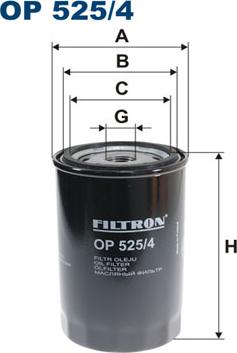 Filtron OP525/4 - Масляний фільтр autozip.com.ua