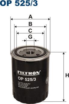 Filtron OP525/3 - Масляний фільтр autozip.com.ua