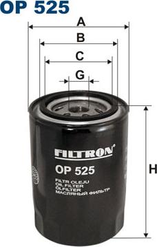 Filtron OP525 - Масляний фільтр autozip.com.ua