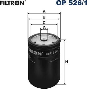 Filtron OP526/1 - Масляний фільтр autozip.com.ua