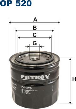 Filtron OP520 - Масляний фільтр autozip.com.ua