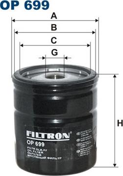 Filtron OP699 - Масляний фільтр autozip.com.ua