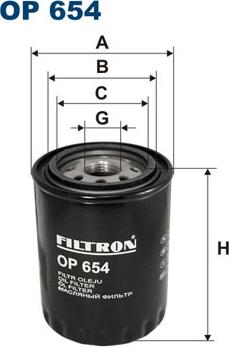 Filtron OP654 - Масляний фільтр autozip.com.ua
