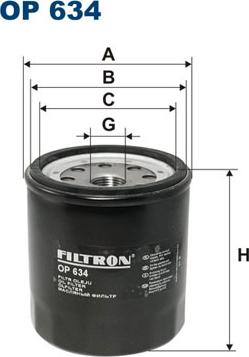 Filtron OP634 - Масляний фільтр autozip.com.ua