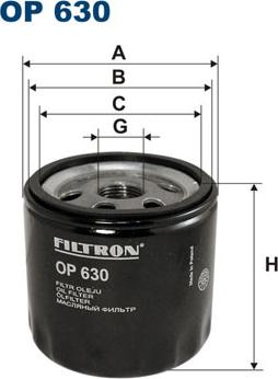 Filtron OP630 - Масляний фільтр autozip.com.ua