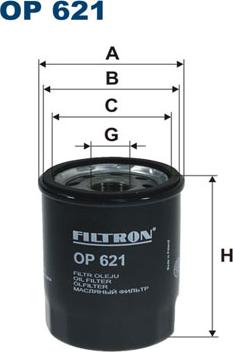 Filtron OP621 - Масляний фільтр autozip.com.ua