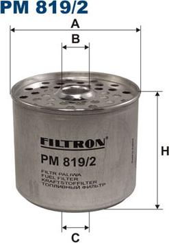 Filtron PM819/2 - Паливний фільтр autozip.com.ua