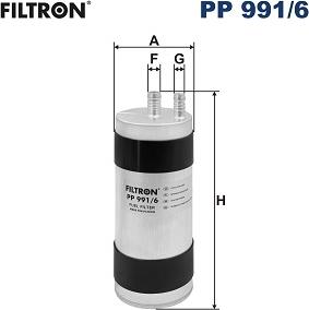 Filtron PP 991/6 - Паливний фільтр autozip.com.ua