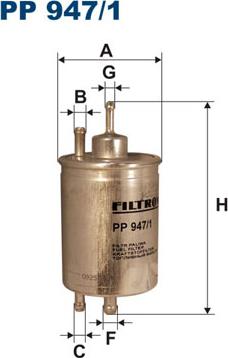 Filtron PP947/1 - Паливний фільтр autozip.com.ua