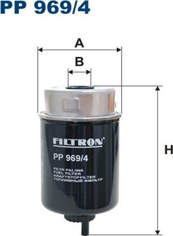 Filtron PP969/4 - Паливний фільтр autozip.com.ua