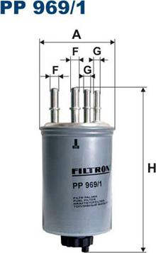 Filtron PP969/1 - Паливний фільтр autozip.com.ua