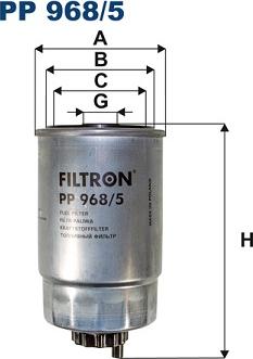 Filtron PP968/5 - Паливний фільтр autozip.com.ua