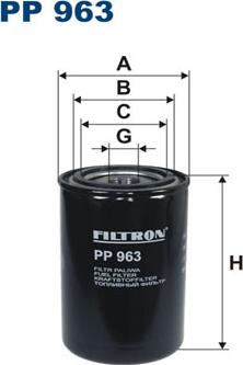 Filtron PP963 - Паливний фільтр autozip.com.ua