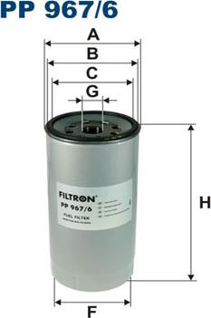 Filtron PP967/6 - Паливний фільтр autozip.com.ua