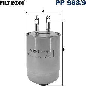 Filtron PP 988/9 - Паливний фільтр autozip.com.ua