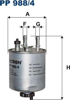 Filtron PP988/4 - Паливний фільтр autozip.com.ua