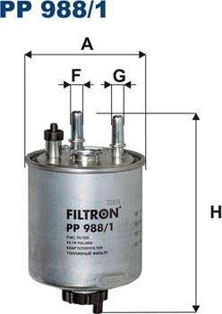 Filtron PP988/1 - Паливний фільтр autozip.com.ua