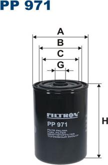 Filtron PP971 - Паливний фільтр autozip.com.ua