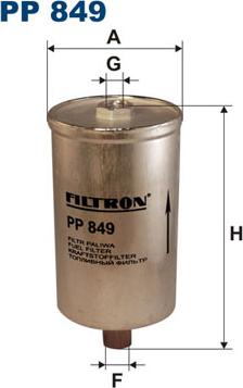 Filtron PP849 - Паливний фільтр autozip.com.ua