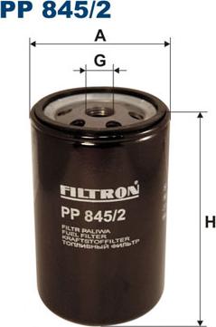 Filtron PP845/2 - Паливний фільтр autozip.com.ua