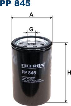 Filtron PP845 - Паливний фільтр autozip.com.ua