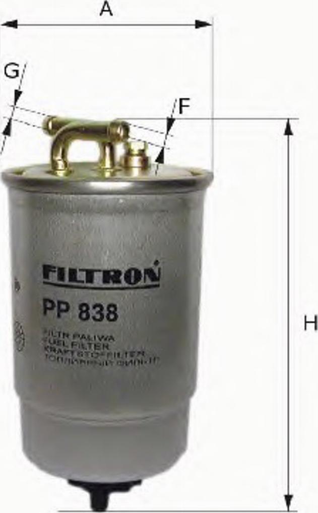Filtron PP 841/6 - Паливний фільтр autozip.com.ua