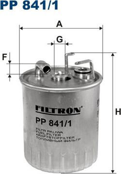 Filtron PP841/1 - Паливний фільтр autozip.com.ua