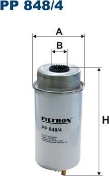Filtron PP848/4 - Паливний фільтр autozip.com.ua