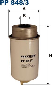 Filtron PP848/3 - Паливний фільтр autozip.com.ua