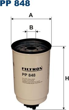 Filtron PP848 - Паливний фільтр autozip.com.ua