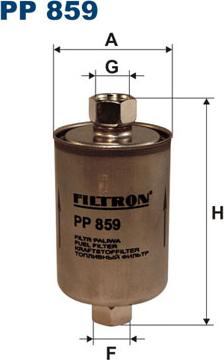 Filtron PP859 - Паливний фільтр autozip.com.ua
