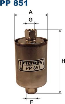 Filtron PP851 - Паливний фільтр autozip.com.ua