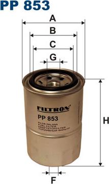 Filtron PP853 - Паливний фільтр autozip.com.ua