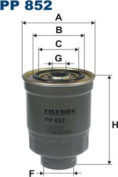 Filtron PP852 - Паливний фільтр autozip.com.ua