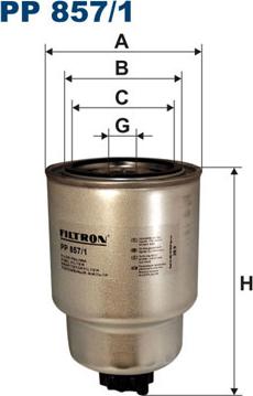 Filtron PP857/1 - Паливний фільтр autozip.com.ua