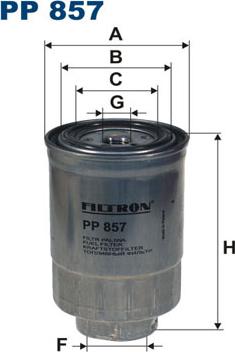 Filtron PP857 - Паливний фільтр autozip.com.ua