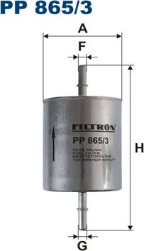 Filtron PP865/3 - Паливний фільтр autozip.com.ua