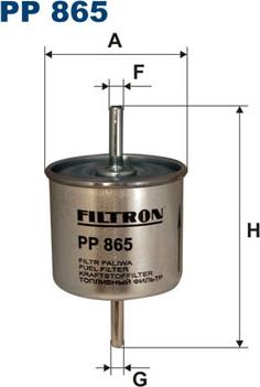 Filtron PP865 - Паливний фільтр autozip.com.ua