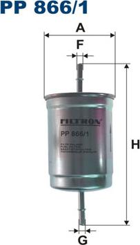 Filtron PP866/1 - Паливний фільтр autozip.com.ua