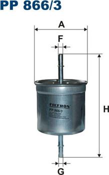 Filtron PP866/3 - Паливний фільтр autozip.com.ua