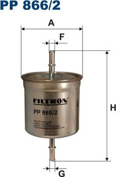 Filtron PP866/2 - Паливний фільтр autozip.com.ua