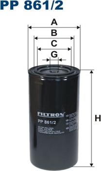 Filtron PP861/2 - Паливний фільтр autozip.com.ua