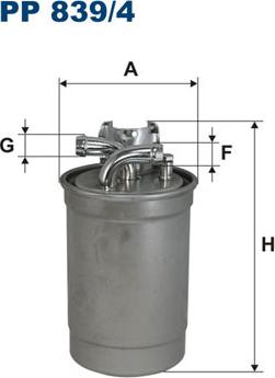 Filtron PP839/4 - Паливний фільтр autozip.com.ua