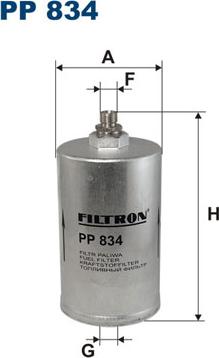 Filtron PP834 - Паливний фільтр autozip.com.ua