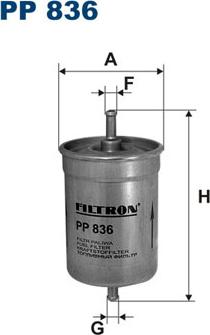 Filtron PP836 - Паливний фільтр autozip.com.ua