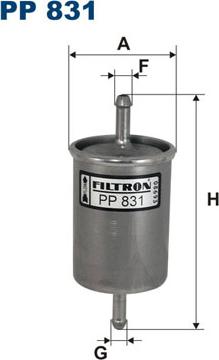 Filtron PP831 - Паливний фільтр autozip.com.ua